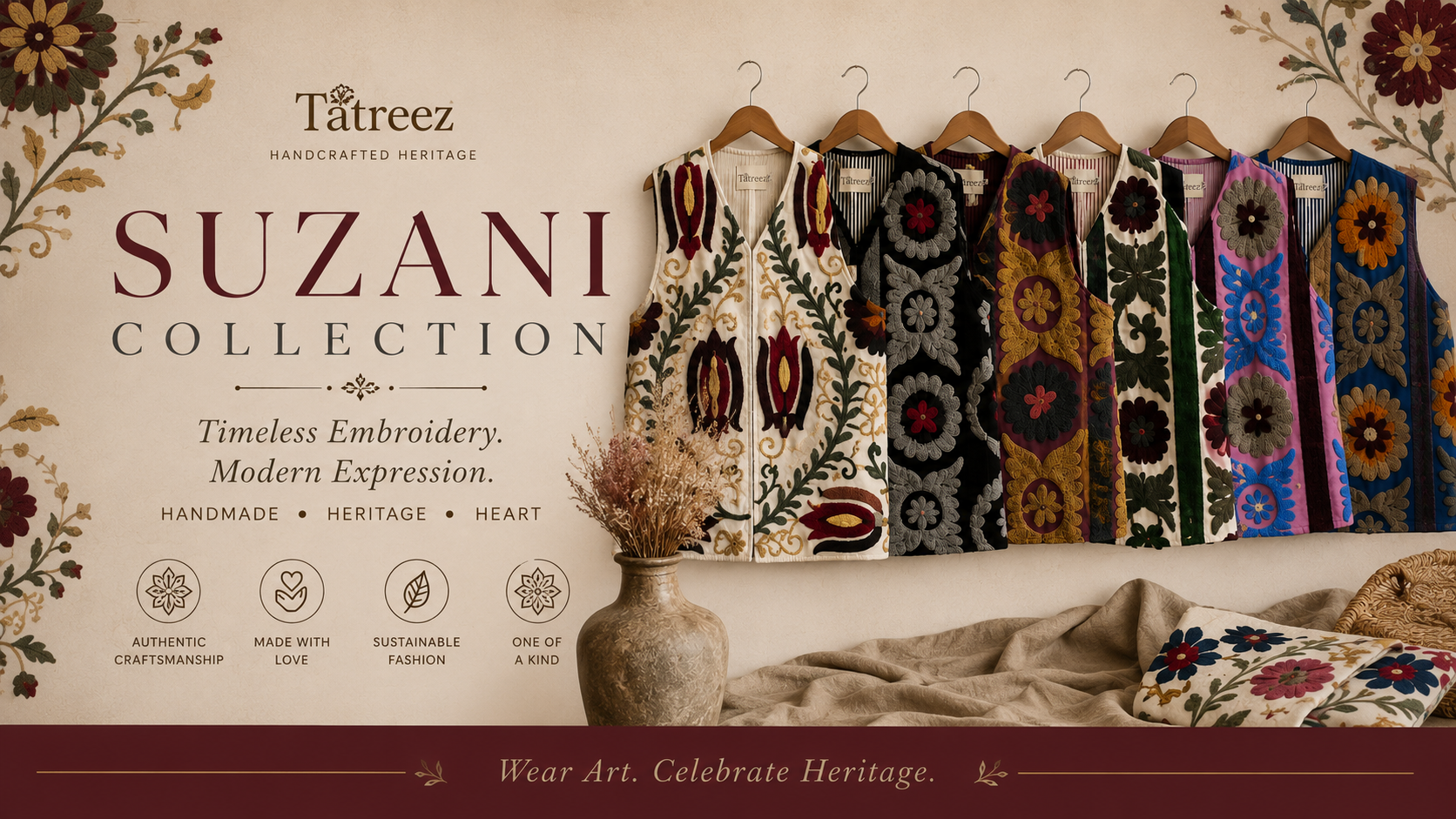 Introducing the Tatreez Suzani Collection: Where Heritage Meets Contemporary Style