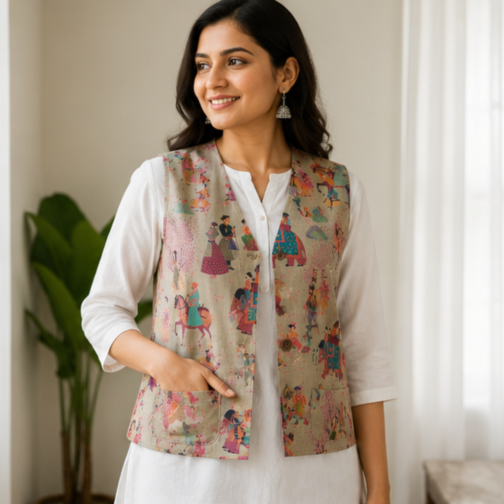 Tatreez Heritage Caravan Waistcoat