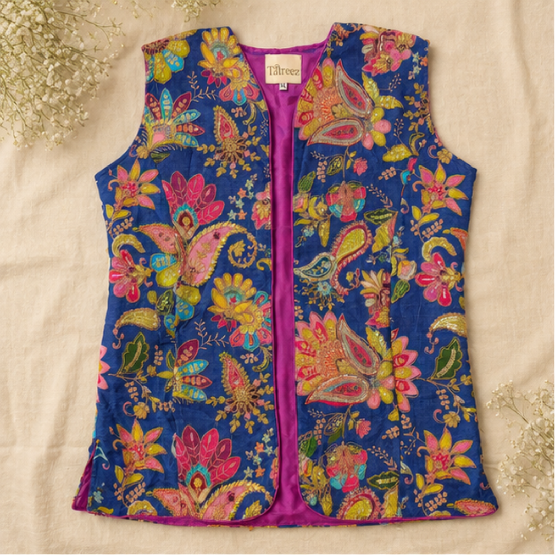 Midnight Bloom Heritage Waistcoat