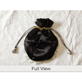 Black Satin Potli Bag