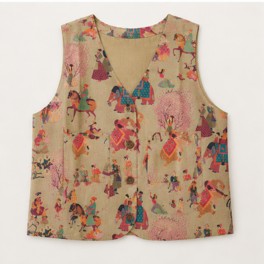 Tatreez Heritage Caravan Waistcoat