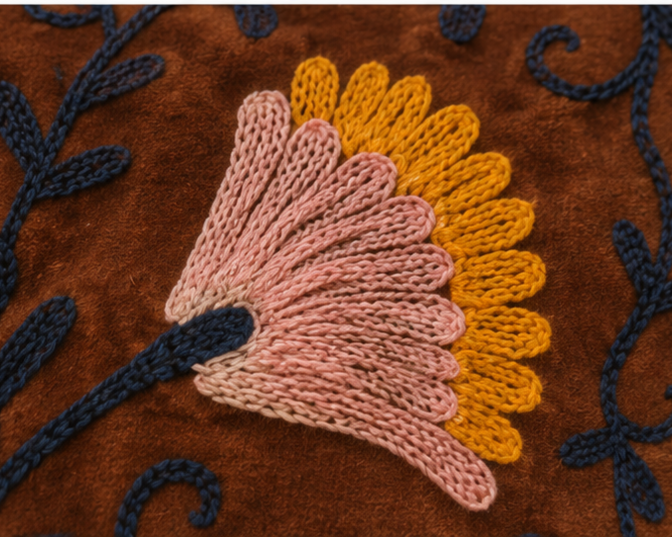 Floral Aari Embroidered Woolen Jacket