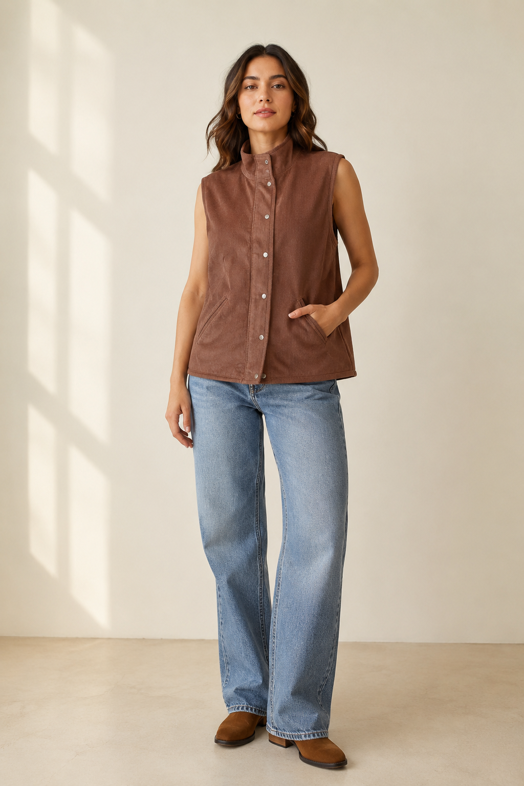 Cocoa Corduroy Vest
