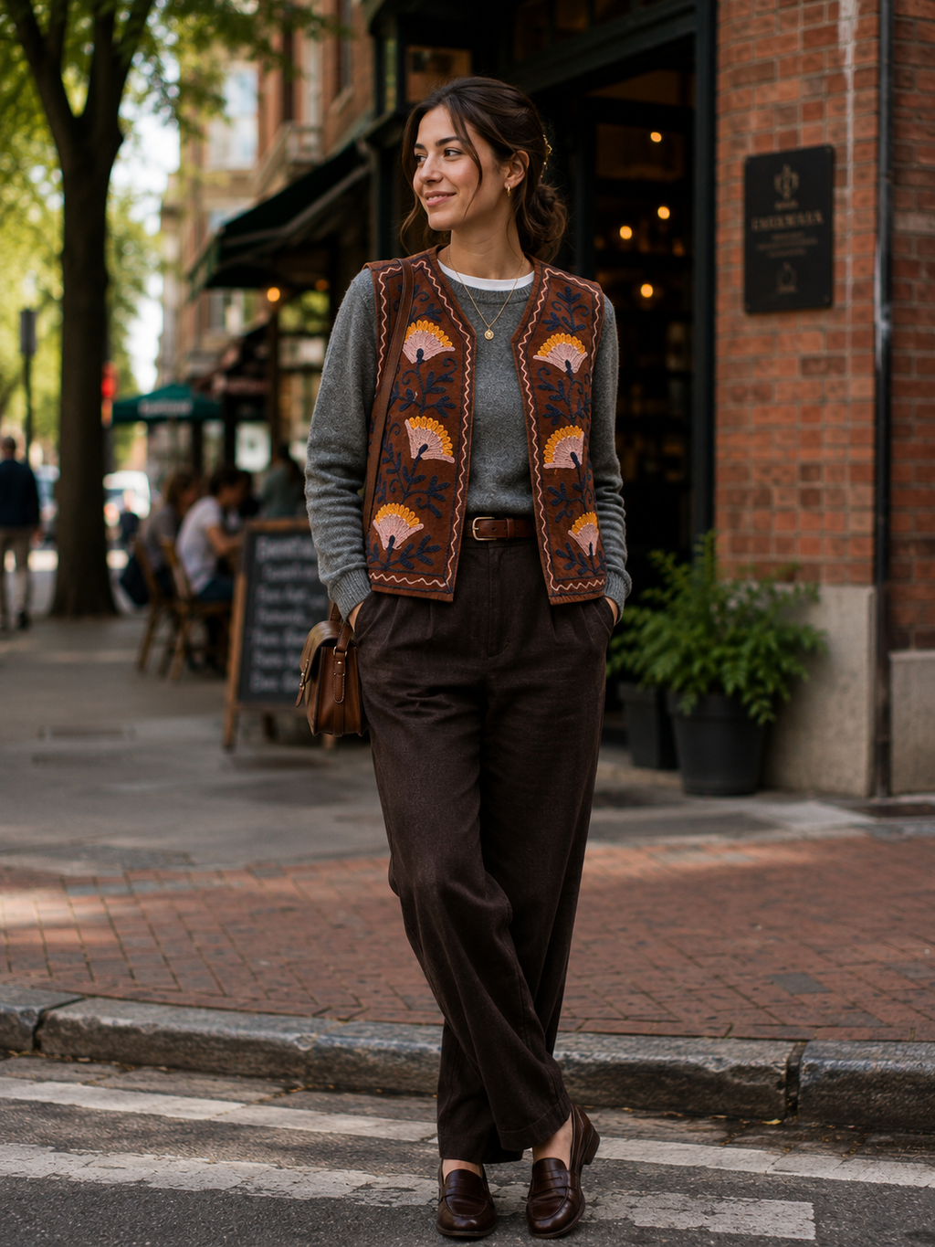 Floral Aari Embroidered Woolen Jacket