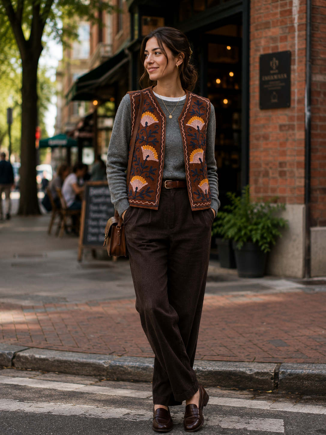 Floral Aari Embroidered Woolen Jacket