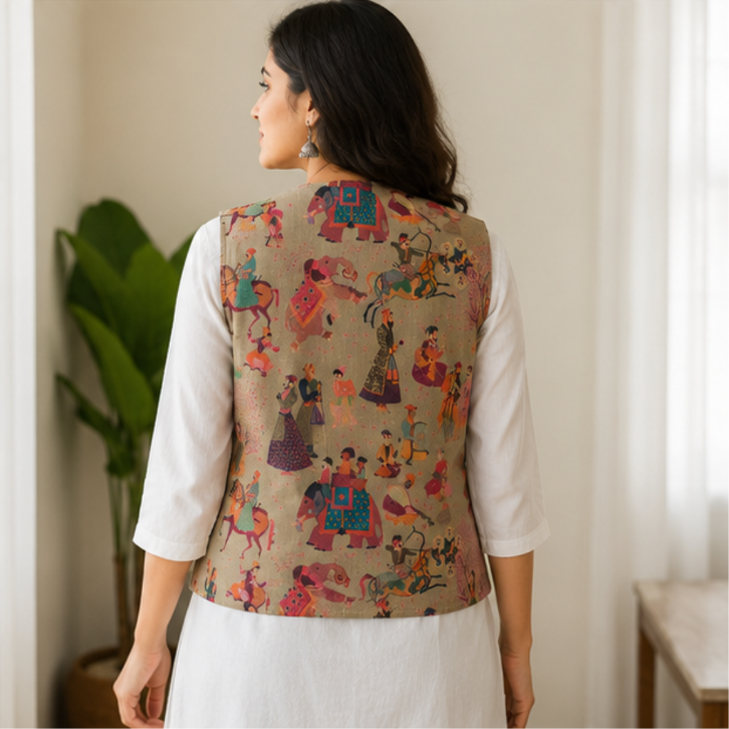 Tatreez Heritage Caravan Waistcoat