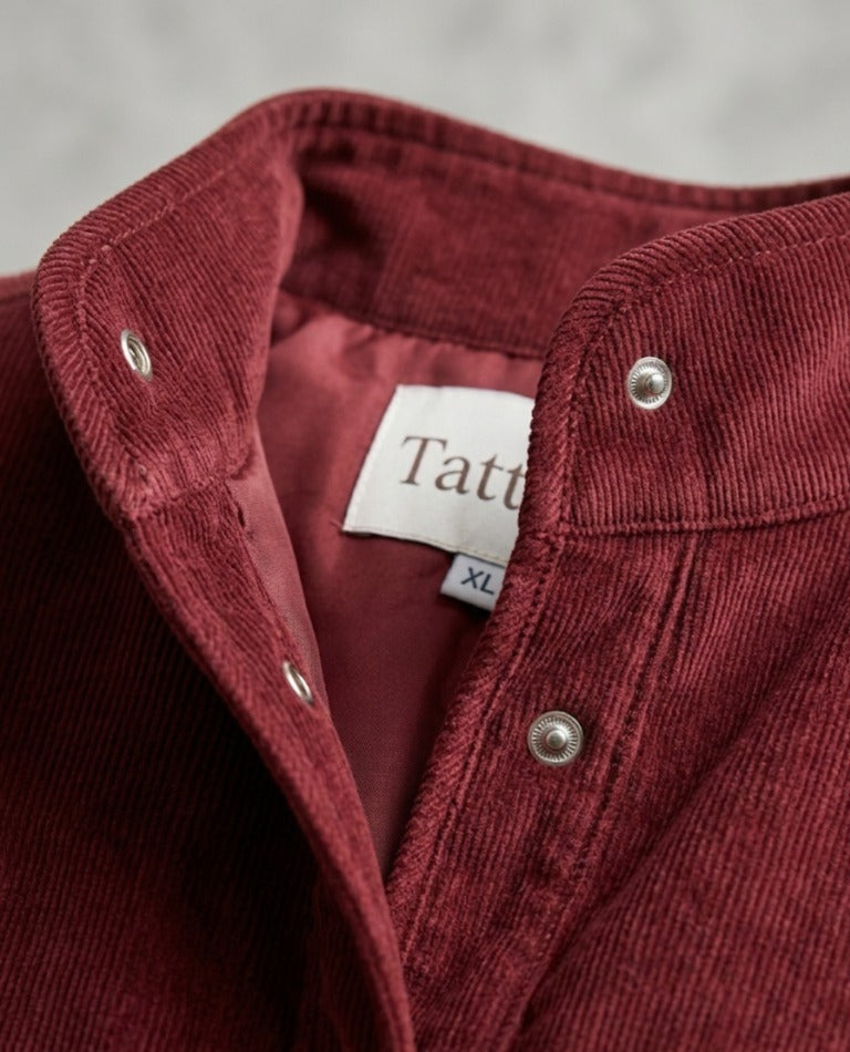 Crimson Cordroy Vest