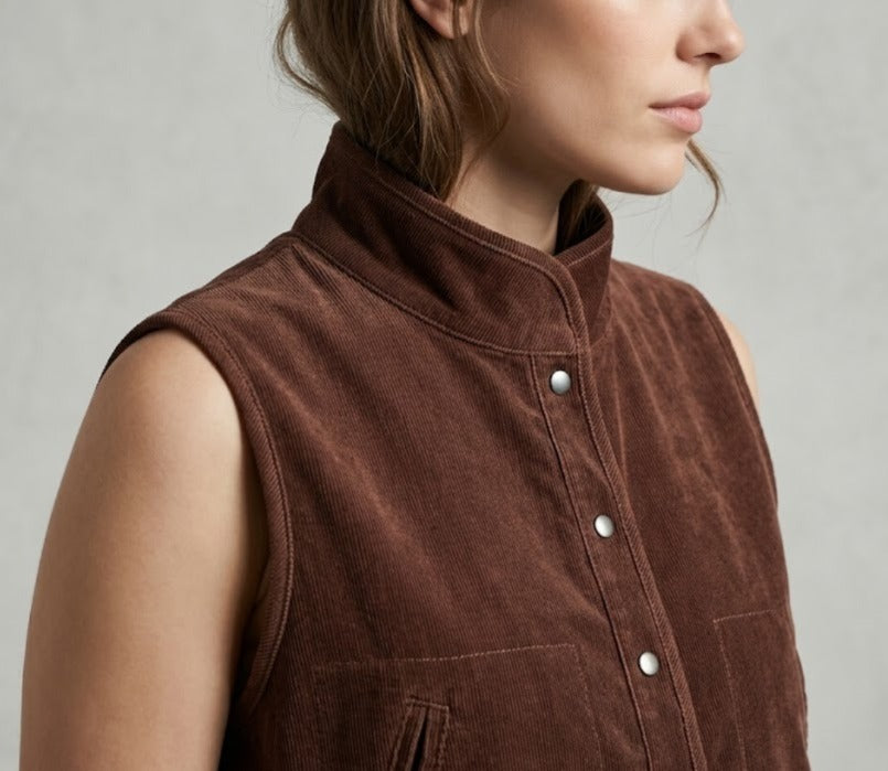 Cocoa Corduroy Vest